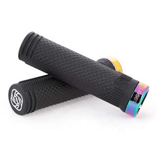 GUSSET S2 SOFT L-ON GRIPS BLK/OIL