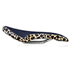 image of Gusset denim with faux leopard skin R-series saddle