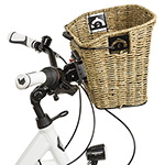M-Wave Front Ratan Basket with QR Bracket