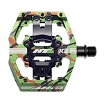 HT X-3 CLIP PEDALS SB GRN CAMO